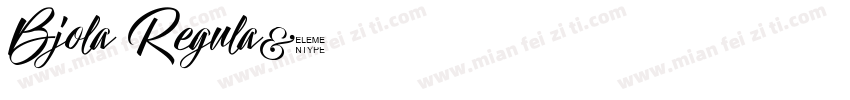 Bjola Regula字体转换
